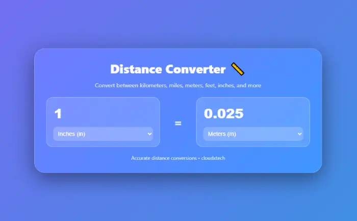 Distance Unit Converter