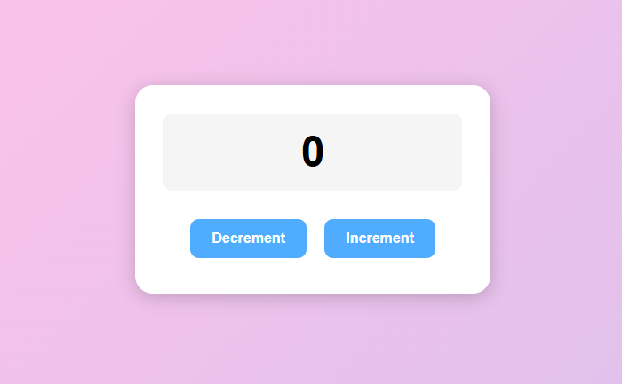Increment Decrement Counter