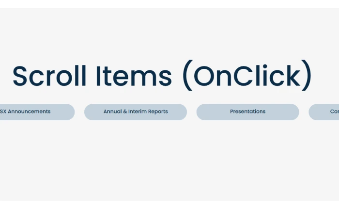 Scrollable Horizontal Menu on Click